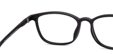 Load image into Gallery viewer, Black Rectangle Full Rim Unisex Eyeglasses by Lenskart Air-219045