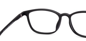 Black Rectangle Full Rim Unisex Eyeglasses by Lenskart Air-219045
