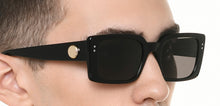 Load image into Gallery viewer, Black Rectangle Full Rim Women Sunglasses by Lenskart-219451
