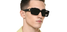 Load image into Gallery viewer, Black Rectangle Full Rim Women Sunglasses by Lenskart-219451