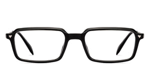 Black Rectangle Full Rim Unisex Eyeglasses by Lenskart-235475