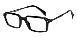 Black Rectangle Full Rim Unisex Eyeglasses by Lenskart-235475