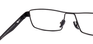 Black Rectangle Full Rim Unisex Eyeglasses by Lenskart STUDIO-219821