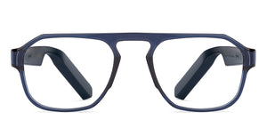 Blue Wayfarer Full Rim Unisex Smart Glasses by Phonic-226132