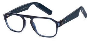 Blue Wayfarer Full Rim Unisex Smart Glasses by Phonic-226132