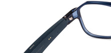 Load image into Gallery viewer, Blue Wayfarer Full Rim Unisex Smart Glasses by Phonic-226132