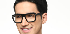 Black Rectangle Full Rim Unisex Eyeglasses by Vincent Chase-215323