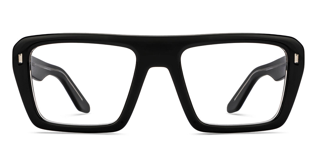 Black Rectangle Full Rim Unisex Eyeglasses by Vincent Chase-215323