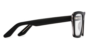 Black Rectangle Full Rim Unisex Eyeglasses by Vincent Chase-215323