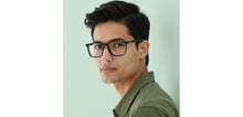 Load image into Gallery viewer, Black Rectangle Full Rim Unisex Eyeglasses by Vincent Chase-231654