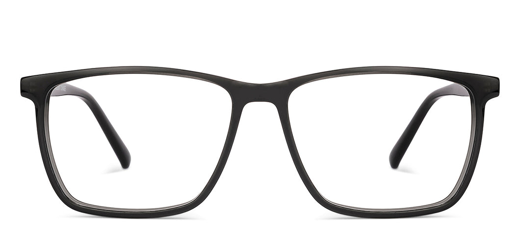 Black Rectangle Full Rim Unisex Eyeglasses by Vincent Chase-231654