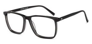 Black Rectangle Full Rim Unisex Eyeglasses by Vincent Chase-231654