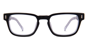 Black Rectangle Full Rim Unisex Eyeglasses by Vincent Chase-217688