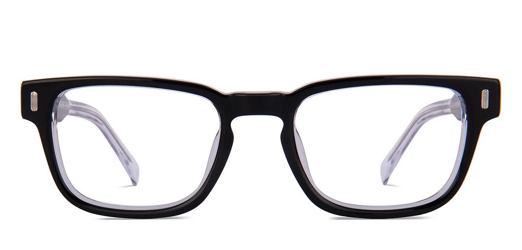 Black Rectangle Full Rim Unisex Eyeglasses by Vincent Chase-217688