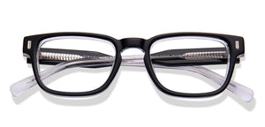 Black Rectangle Full Rim Unisex Eyeglasses by Vincent Chase-217688
