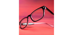 Black Rectangle Full Rim Unisex Eyeglasses by Vincent Chase-217688