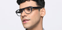 Load image into Gallery viewer, Black Geometric Full Rim Unisex Eyeglasses by Vincent Chase-218253
