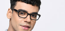 Load image into Gallery viewer, Black Rectangle Full Rim Unisex Eyeglasses by Vincent Chase-217701