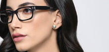 Load image into Gallery viewer, Black Rectangle Full Rim Unisex Eyeglasses by Vincent Chase-217701