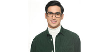 Load image into Gallery viewer, Black Rectangle Full Rim Unisex Eyeglasses by Vincent Chase-209222