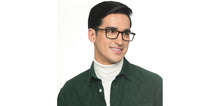 Load image into Gallery viewer, Black Rectangle Full Rim Unisex Eyeglasses by Vincent Chase-209222