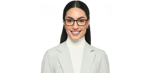 Black Rectangle Full Rim Unisex Eyeglasses by Vincent Chase-209222