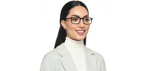 Black Rectangle Full Rim Unisex Eyeglasses by Vincent Chase-209222