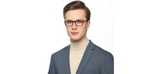 Load image into Gallery viewer, Black Rectangle Full Rim Unisex Eyeglasses by Vincent Chase-209223