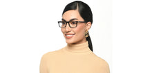 Load image into Gallery viewer, Black Rectangle Full Rim Unisex Eyeglasses by Vincent Chase-209223