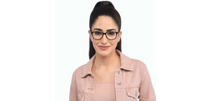 Black Rectangle Full Rim Unisex Eyeglasses by Vincent Chase-209224