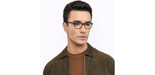 Load image into Gallery viewer, Black Rectangle Full Rim Unisex Eyeglasses by Vincent Chase-209224