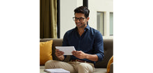 Load image into Gallery viewer, Black Rectangle Full Rim Unisex Eyeglasses by Vincent Chase Online-228373