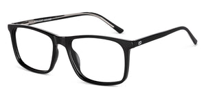 Black Rectangle Full Rim Unisex Eyeglasses by Vincent Chase Online-228373