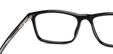 Load image into Gallery viewer, Black Rectangle Full Rim Unisex Eyeglasses by Vincent Chase Online-228373
