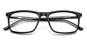 Black Rectangle Full Rim Unisex Eyeglasses by Vincent Chase Online-228373