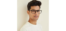 Load image into Gallery viewer, Black Rectangle Full Rim Unisex Eyeglasses by Vincent Chase Online-228376