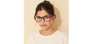 Black Rectangle Full Rim Unisex Eyeglasses by Vincent Chase Online-228376
