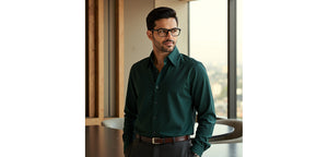 Black Rectangle Full Rim Unisex Eyeglasses by Vincent Chase Online-228376