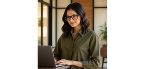 Black Rectangle Full Rim Unisex Eyeglasses by Vincent Chase Online-228376