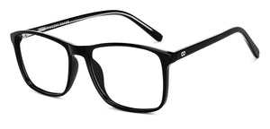 Black Rectangle Full Rim Unisex Eyeglasses by Vincent Chase Online-228376