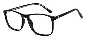 Black Rectangle Full Rim Unisex Eyeglasses by Vincent Chase Online-228376