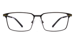 Black Rectangle Full Rim Unisex Eyeglasses by Vincent Chase-222310