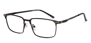 Black Rectangle Full Rim Unisex Eyeglasses by Vincent Chase-222310