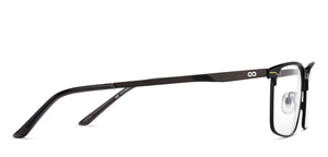 Black Rectangle Full Rim Unisex Eyeglasses by Vincent Chase-222310