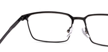Load image into Gallery viewer, Black Rectangle Full Rim Unisex Eyeglasses by Vincent Chase-222310