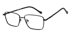 Black Rectangle Full Rim Unisex Eyeglasses by Vincent Chase-222013