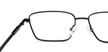 Load image into Gallery viewer, Black Rectangle Full Rim Unisex Eyeglasses by Vincent Chase-222013