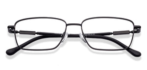 Black Rectangle Full Rim Unisex Eyeglasses by Vincent Chase-222013