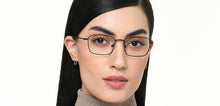 Load image into Gallery viewer, Black Rectangle Full Rim Unisex Eyeglasses by Vincent Chase-219549