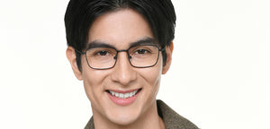 Black Rectangle Full Rim Unisex Eyeglasses by Vincent Chase-219549